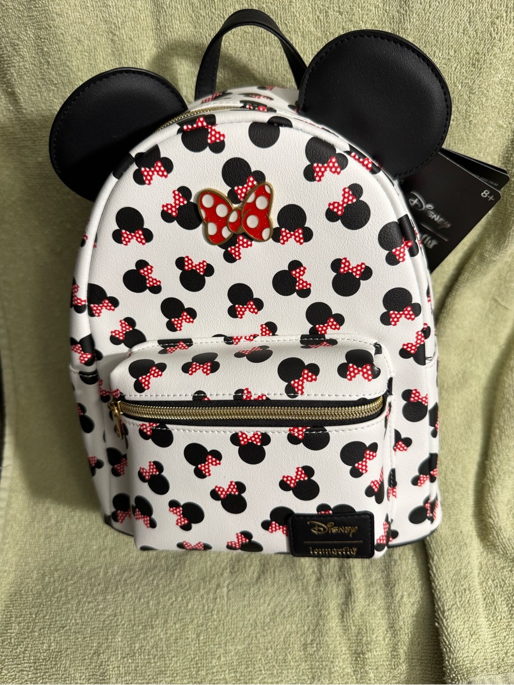 Loungefly Disney Minnie Mouse Heads Mini Backpack NWT